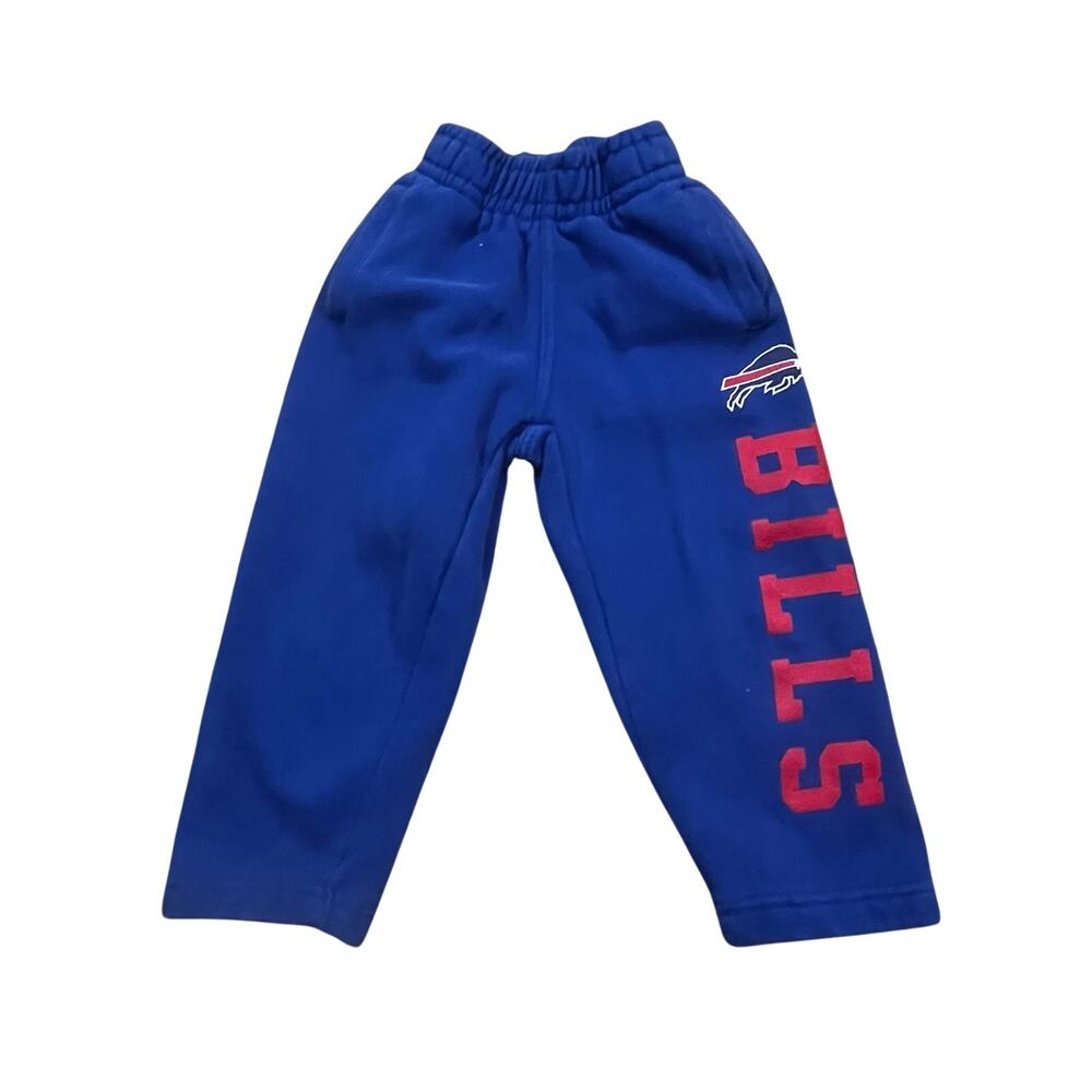 NFL Team Apparel Buffalo Bills Toddler 2T Fleece‎ Sweatpants Blue Football Pants